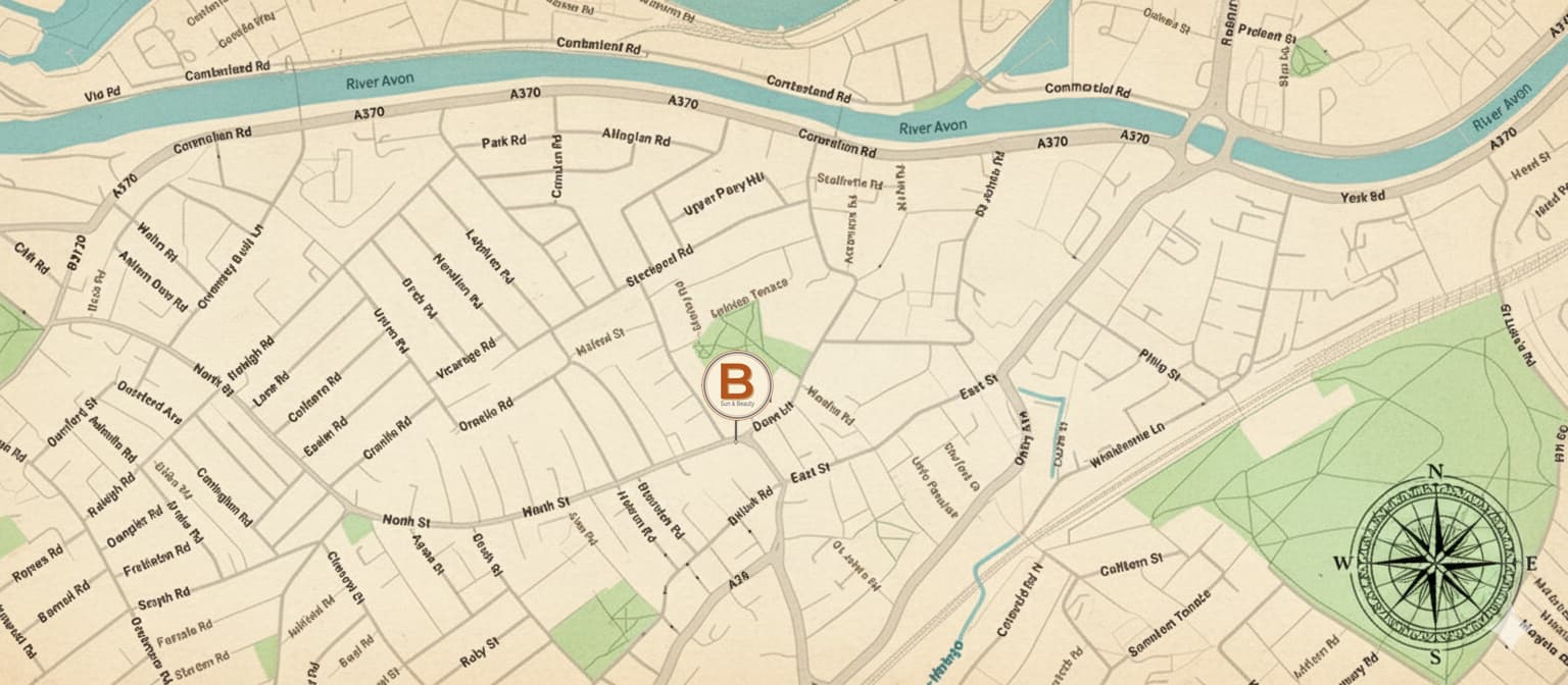 Map to Bedminster Sun & Beauty