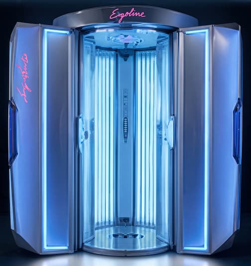 Stand up sunbed
